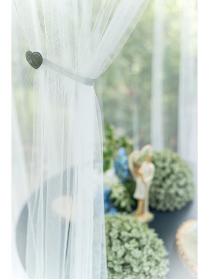 WHITE TULLE RECEPTION CANOPY DIA 100CM X 230CM