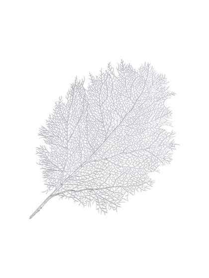 TISCHSET PVC BLATT SILBER 57CM X 36CM X 0.1CM