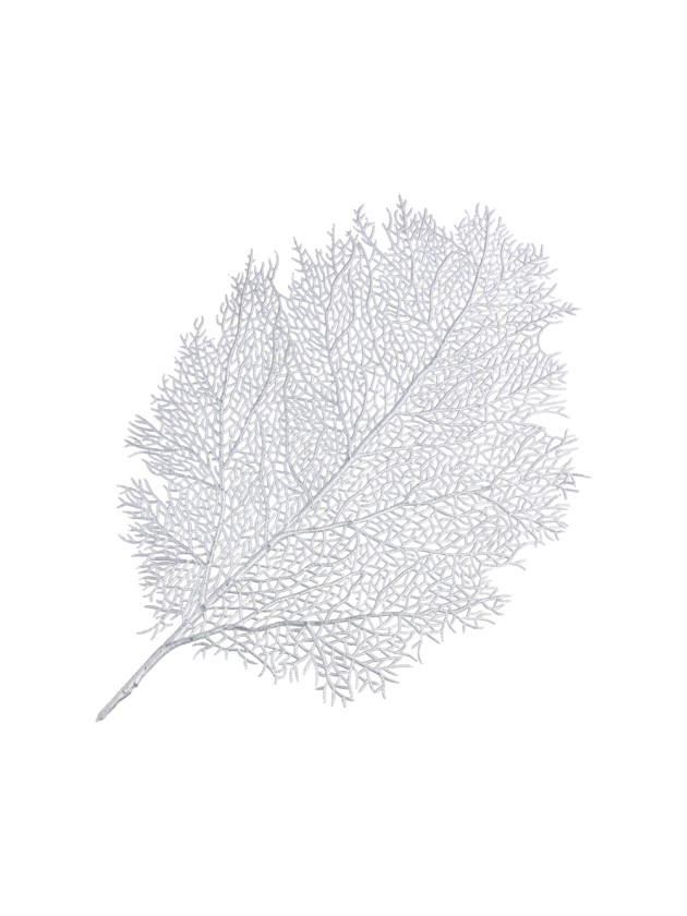 TISCHSET PVC BLATT SILBER 57CM X 36CM X 0.1CM