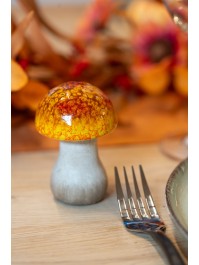 MINI PILZ TERRAKOTTA ORENGEL DIA 6CM X 8.5CM