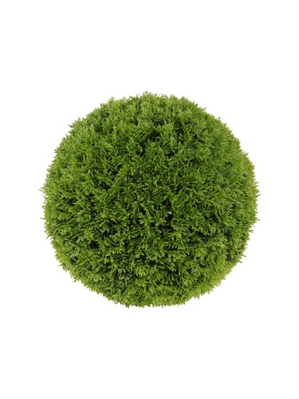 KUGEL DEKO CYPRES GRÜN ASSEMBLER DIA 27CM
