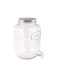 LIMONADENSPENDER IN GLAS 8L 19.7CM X 19.7CM X 31.5CM