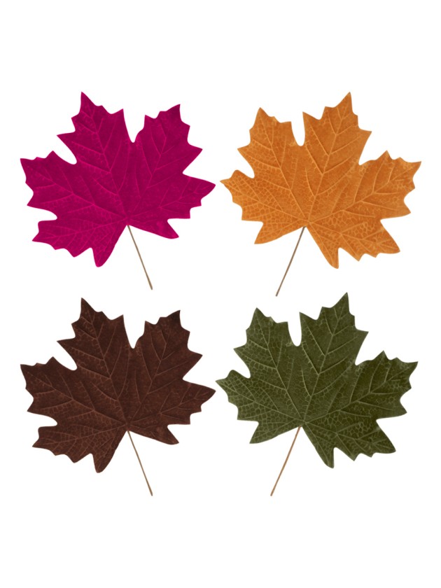BLATT D’ERABLE SAMT 4 SORT. 34CM X 37CM X 0.4CM