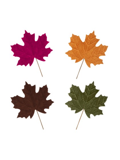 BLATT D’ERABLE SAMT 4 SORT. 23CM X 29CM X 0.4CM