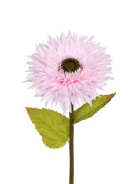 GERBERA GEANT ROSE SUR TIGE DIA 25CM X 85CM