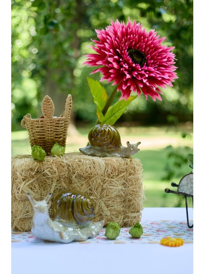 RIESEN-FUCHSIA GERBERA AM STIEL DIA 25CM X 85CM