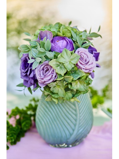 BLUMENSTRAUSS LADY VIOLET DIA 21CM X 32CM