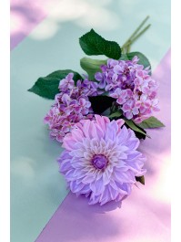 XL LILAC DAHLIA STIEL 2 SORTIERT DIA 14CM X 70CM