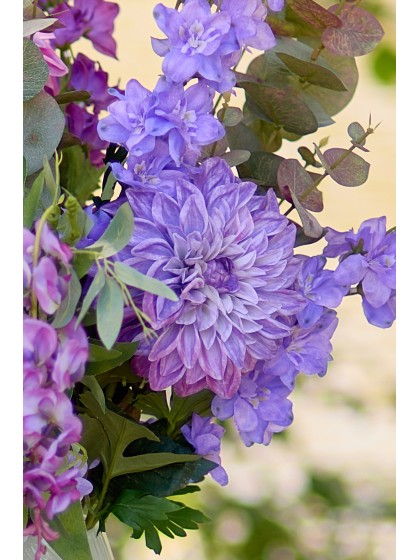 XL LILAC DAHLIA STIEL 2 SORTIERT DIA 14CM X 70CM