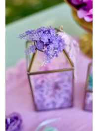 MINI-STRAUSS HORTENSIE UND LAVENDEL 10CM X 6CM X 14CM