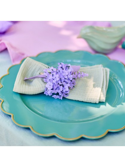 MINI BOUQUET HORTENSIA LILAS 8CM X 7CM X 11CM