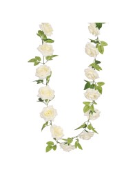 GARLAND IVORY ROSES 220CM X 15CM X 9CM