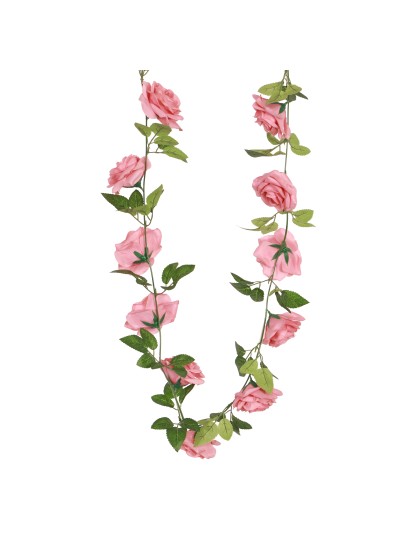 GIRLANDEN ROSEN ROSA 220CM X 15CM X 9CM