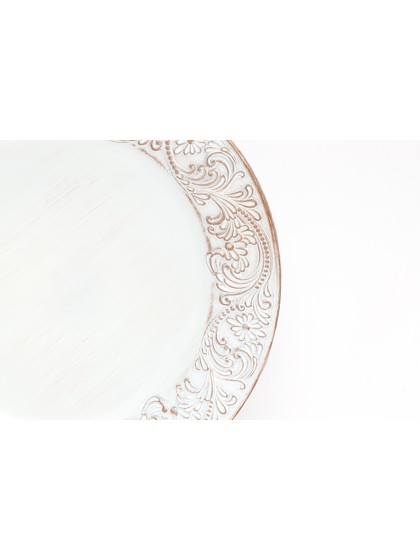 SOUS-ASSIETTE PP RELIEF VIENNA BLANCHE DIA 33CM X 1.5CM