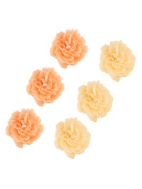 6 MELON/YELLOW SAND GARDENIA CANDLES 2 ASSORTED 5.6CM X 5.2CM X 2.8CM