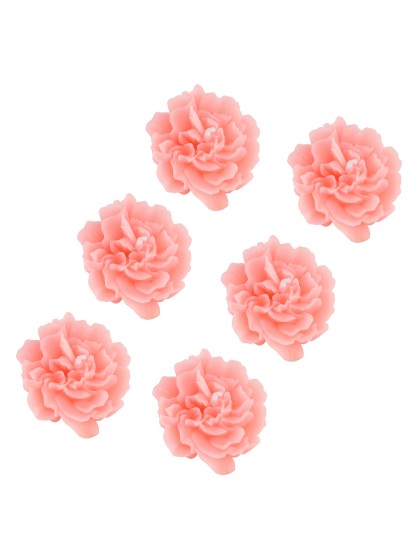 6 BOUGIES GARDENIA ROSE TULIPE 5.6CM X 5.2CM X 2.8CM