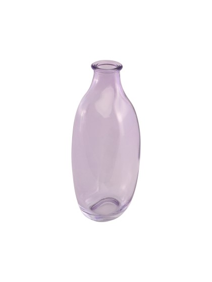 VASE VERRE NEBULA LILAS 7.2CM X 5.6CM X 15CM