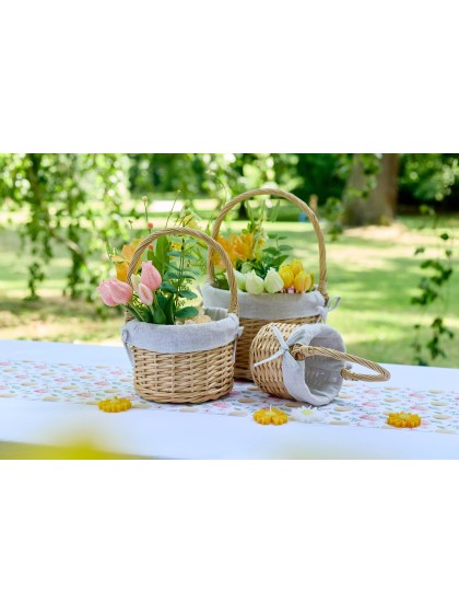 SET 3 KÖRBE WEIDE NATUR DIA 25CM X 39CM/ 20CM X 30CM/ 14CM X 24CM