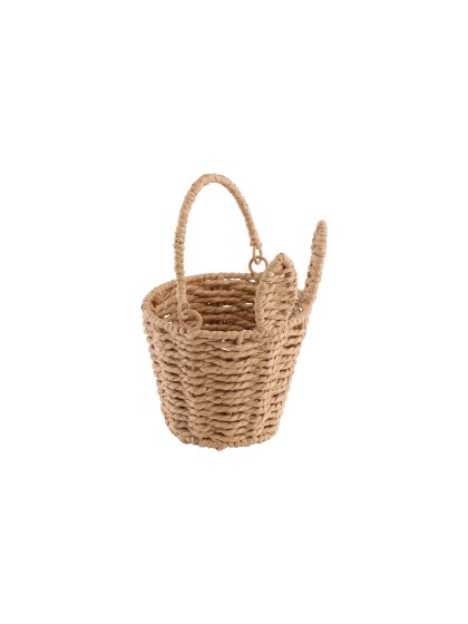 PANIER TRESSE LAPIN AVEC ANSE DIA 13.5CM X 17.5CM