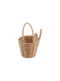 PANIER TRESSE LAPIN AVEC ANSE DIA 13.5CM X 17.5CM