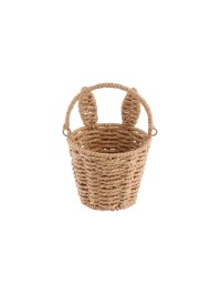 PANIER TRESSE LAPIN AVEC ANSE DIA 13.5CM X 17.5CM