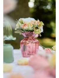 VASE VERRE ALCEA ROSE TULIPE DIA 11.8CM X 15.2CM