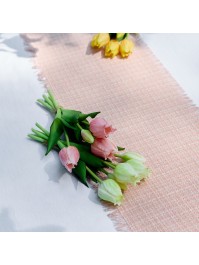 CHEMIN DE TABLE ROMY ROSE 28CM X 3M