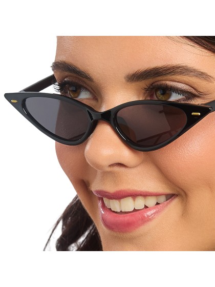 BLACK VINTAGE PIN-UP GLASSES 15.5CM X 15CM X 3.2CM