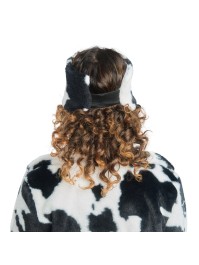 BLACK AND WHITE COW PRINT HEADBAND ONE SIZE