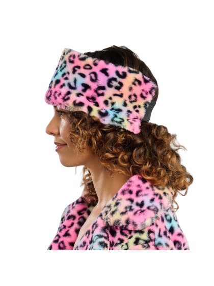 MULTICOLOR LEOPARD ELASTIC HEADBAND ONE SIZE