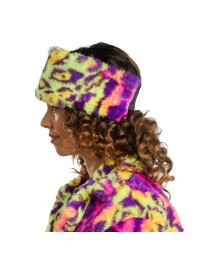 BANDEAU FOURRURE IMPRIME NEON TU