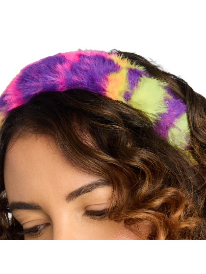 STIRNBAND MIT NEON PRINT DU