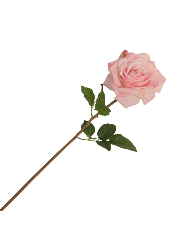 REAL TOUCH PINK ROSE STEM DIA 14CM X 70CM