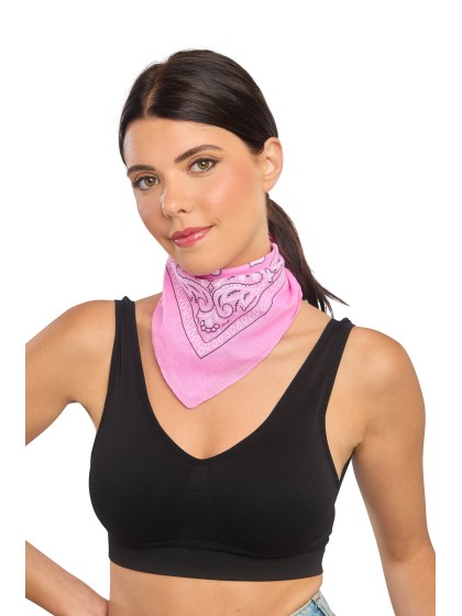 BANDANA ROSE PASTEL 54CM X 54CM