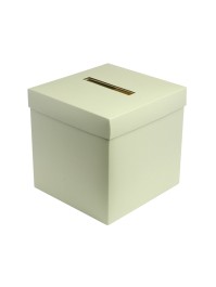 SAGE GREEN FOLDABLE WEDDING URN + STICKERS 22CM X 22CM X 22CM