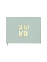 SALBEI GRÜN METALL GOLD GOLDENNBUCH 96 SEITEN 19.5CM X 24.5CM X 1CM
