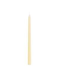 SET OF 2 YELLOW SAND TAPER CANDLES 30CM
