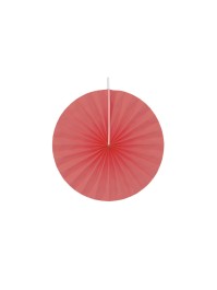 SET OF 4 RED FANS DIA 20CM