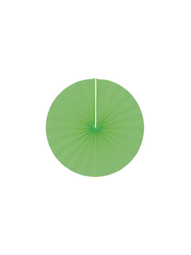 SET 4 EVENTAILS VERT LIME DIA 20CM