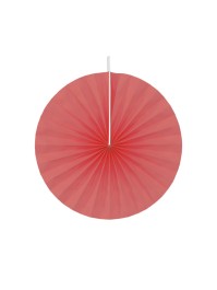 SET OF 4 RED FANS DIA 40CM