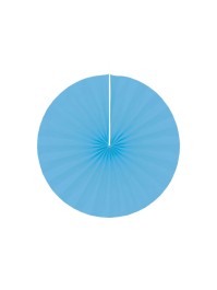SET OF 4 TURQUOISE FANS DIA 40CM