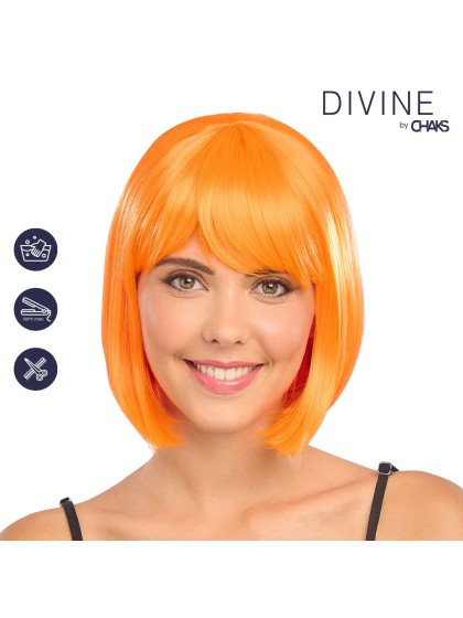 PERRUQUE LOVA CHEVEUX COURTS ORANGE 30CM