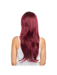 SIENNA - BURGUNDY RED LONG HAIR WIG 68CM