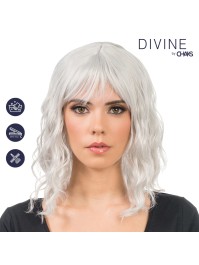 TESSA - WAVY GREY SHORT HAIR WIG WITH FRINGE 35CM