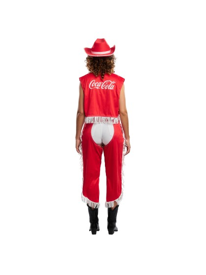COCA-COLA © WOMAN COWBOY COSTUME 2 PIECES M