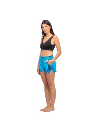 SHORT METALLISE BLEU S