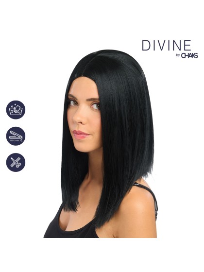 PERÜCKE CANDY HAAR LANG BOB SCHWARZ 40CM