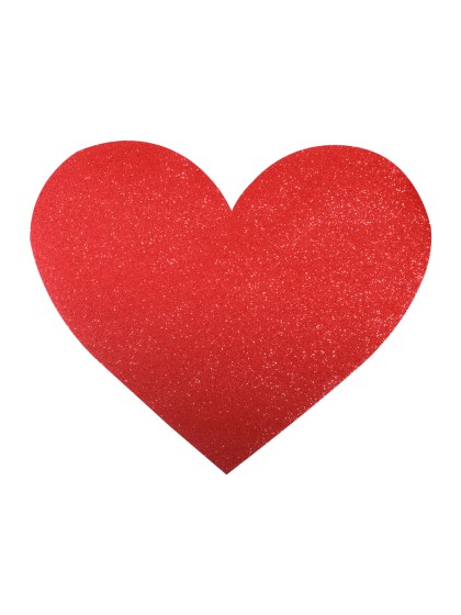 SET 4 TISCHSETS HERZ PREMIUM ROT AMOUR 41CM X 35.5CM