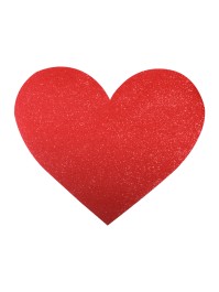SET 4 TISCHSETS HERZ PREMIUM ROT AMOUR 41CM X 35.5CM