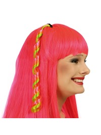 HAIR-EXTENSION CURLS PINK ORANGE GREEN 